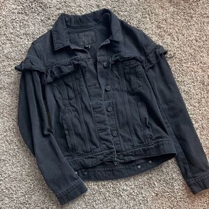PAIGE denim ruffle denim jacket